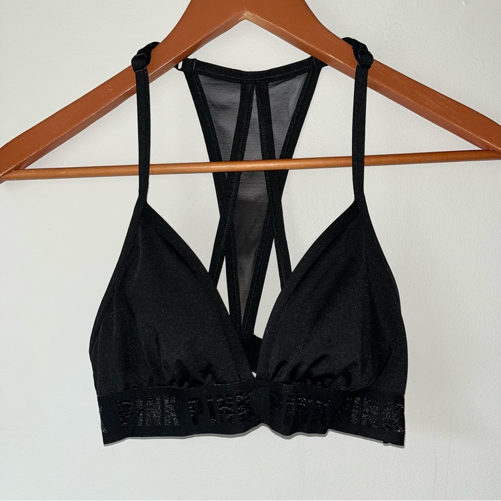 Black Bralette with Mesh‎ Back